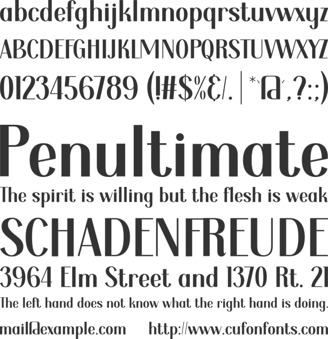 Majesty And Bounty font preview