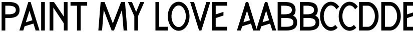 Paint My Love font download