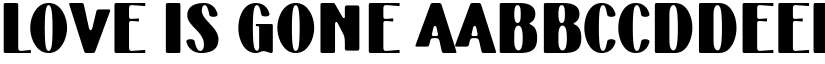 Love Is Gone font download