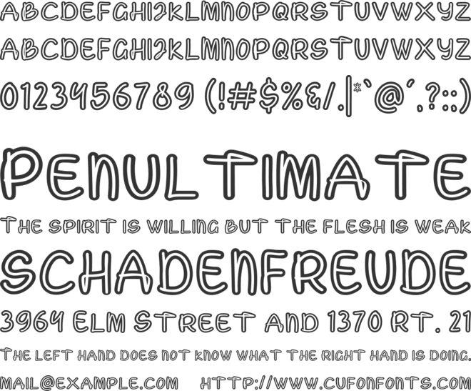 Rahayu font preview