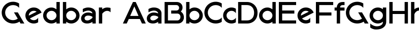 Gedbar font