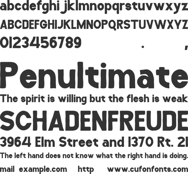 Montriva font preview