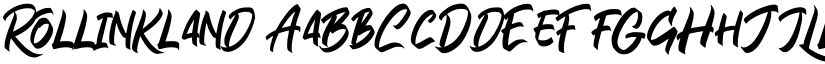 Rollinkland font
