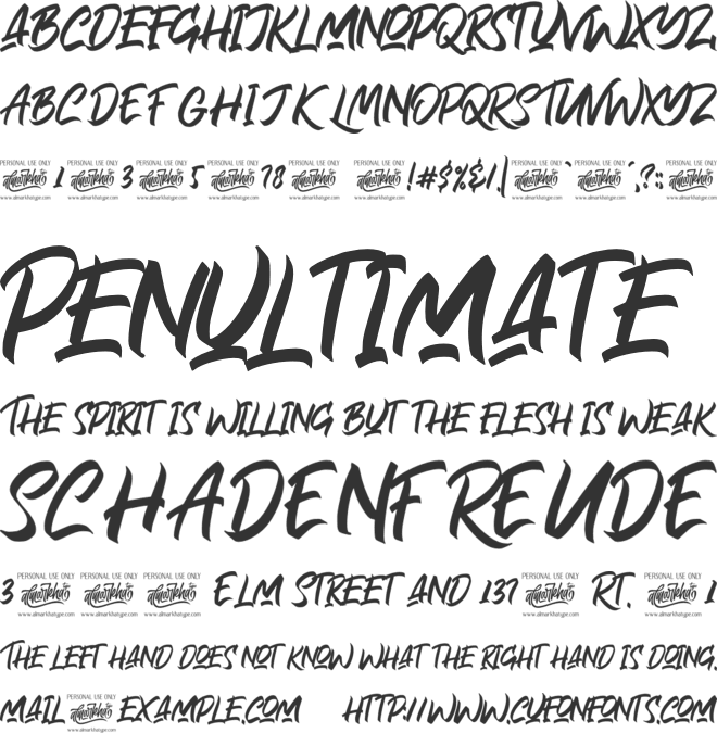 Rollinkland font preview