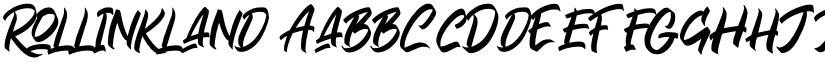 Rollinkland font