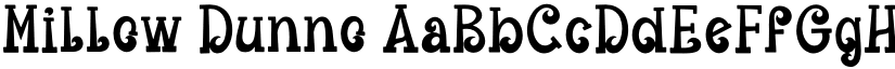 Millow Dunno font download