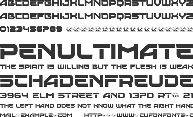 Metropolia font preview