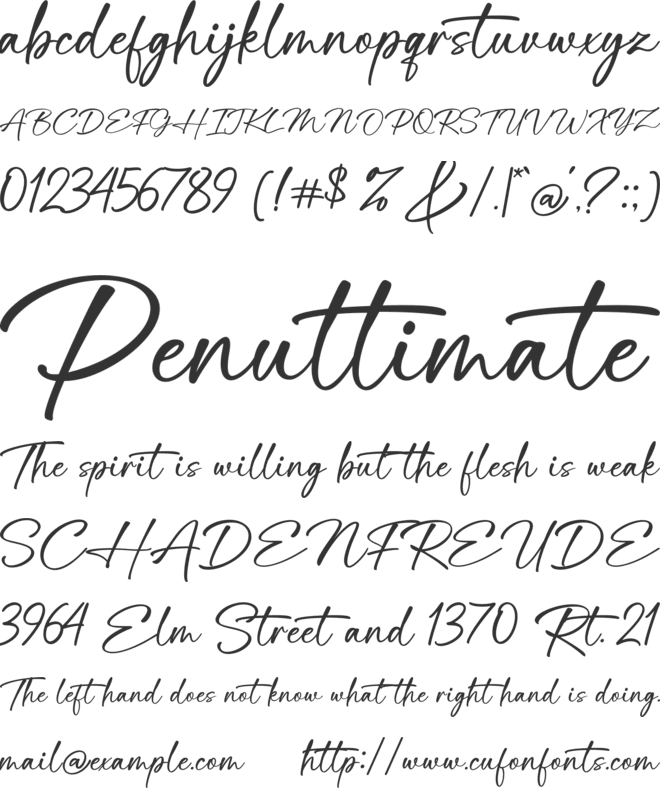 Purgatory font preview