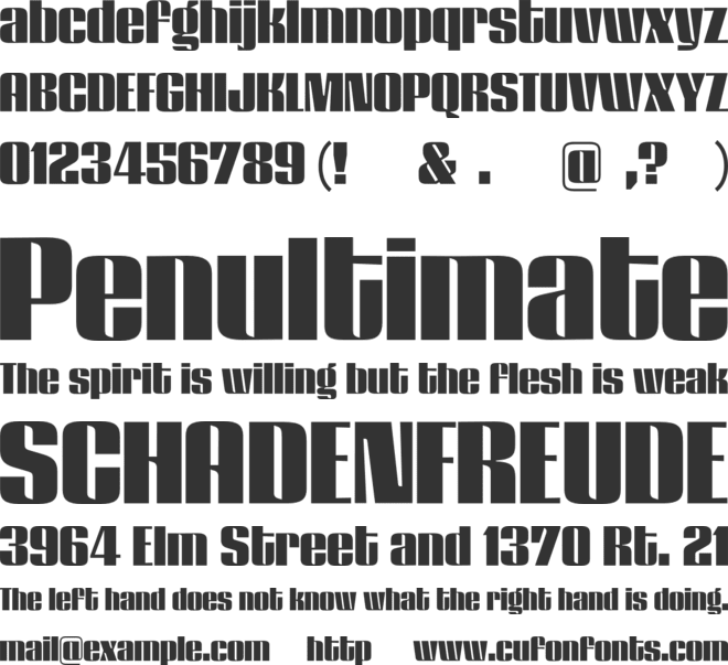 GW Lazor font preview