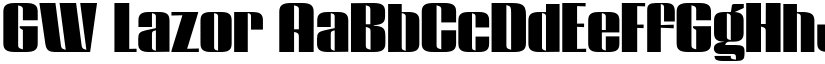 GW Lazor font download