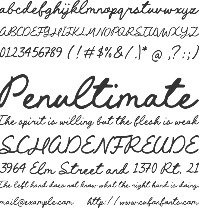 Rosela Bloom font preview