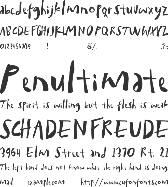 Crude Line font preview