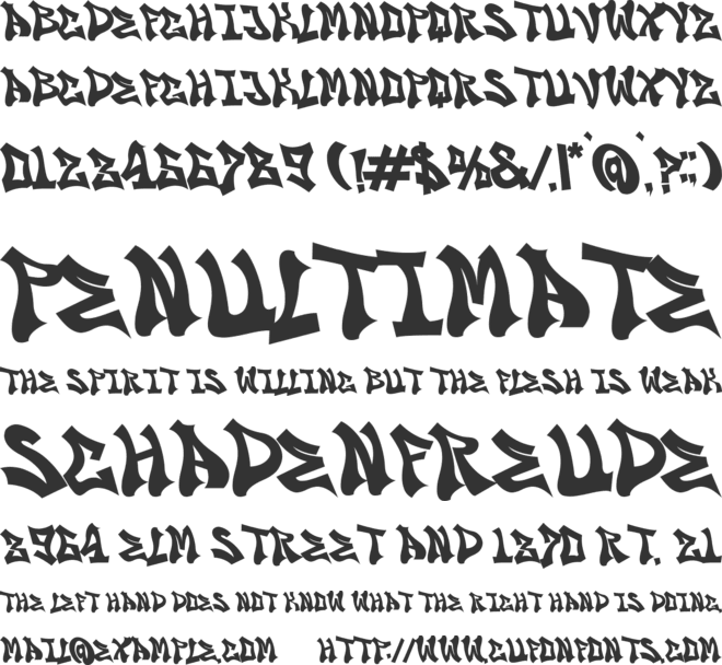 Block busta font preview