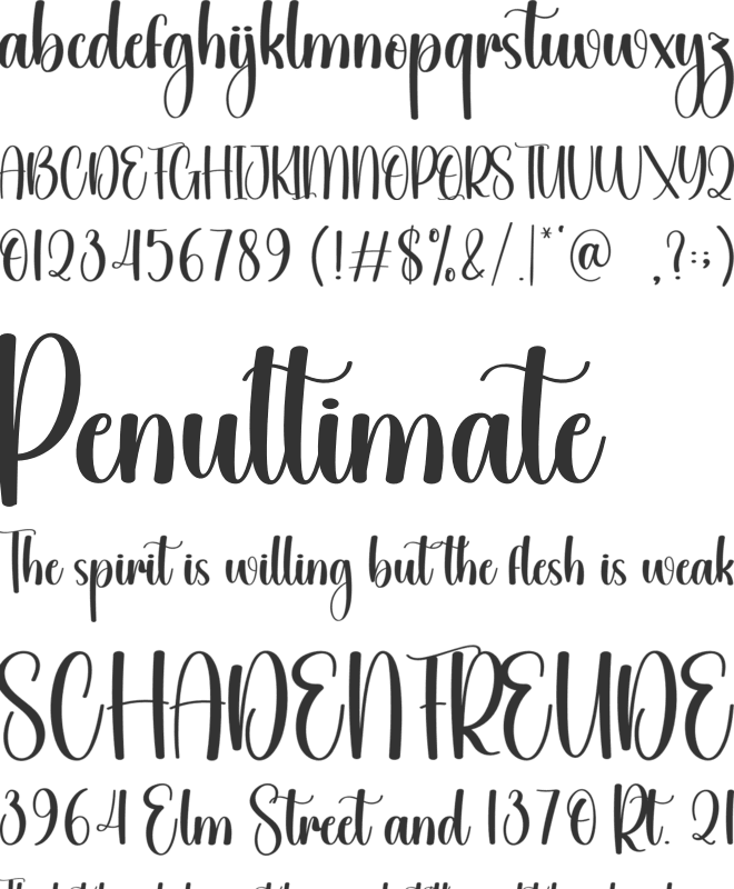 Something font preview