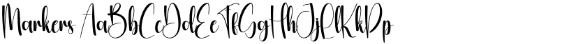 Markers font