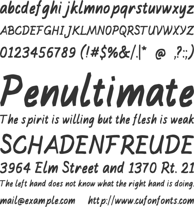 First Jumps font preview