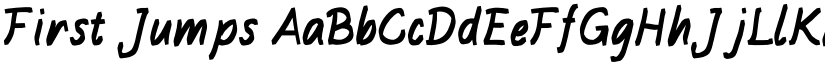 First Jumps font download