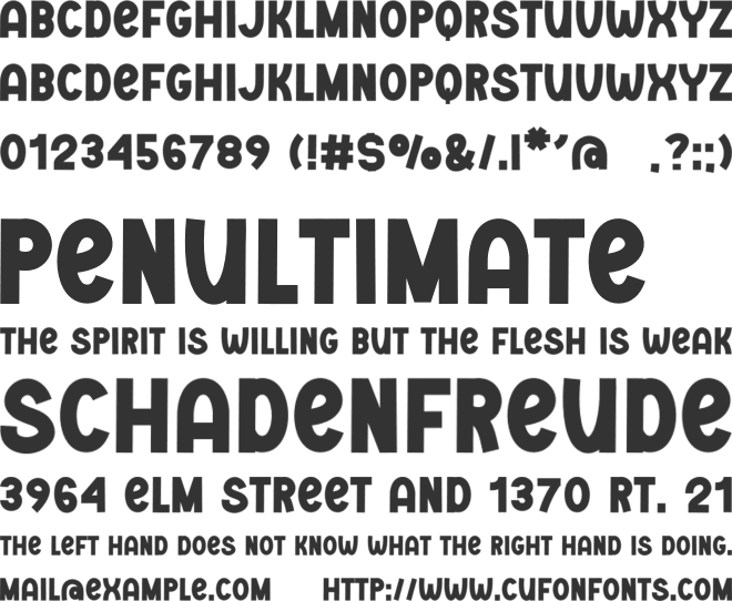 Browning font preview