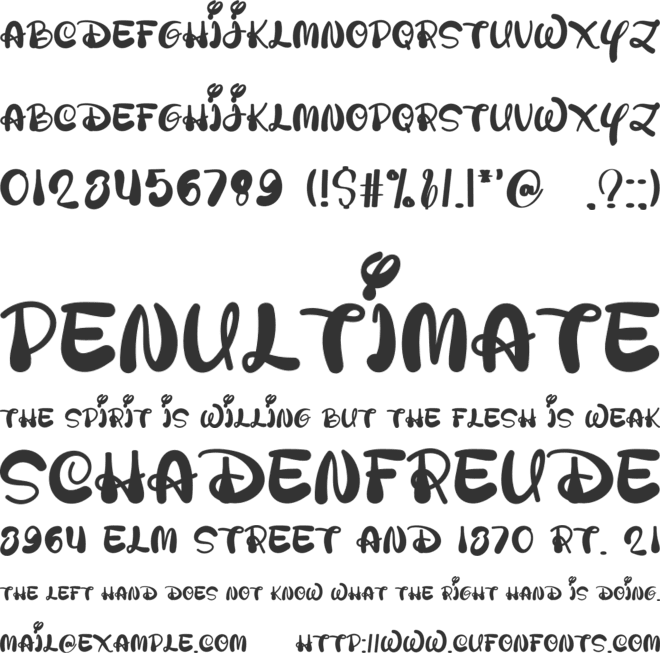 Winter Is Coming font preview