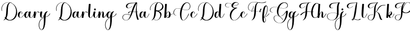 Deary Darling font