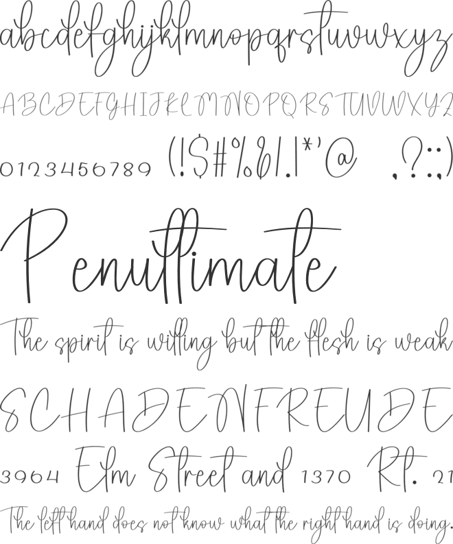 Boyfriend font preview