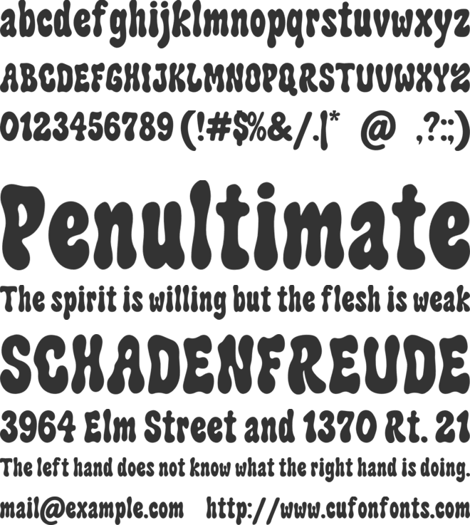 Flowie font preview