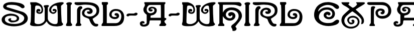 Swirl-a-Whirl Expanded font