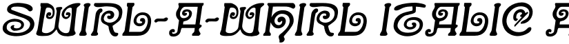 Swirl-a-Whirl Italic font