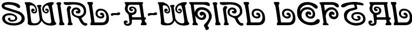 Swirl-a-Whirl Leftalic font