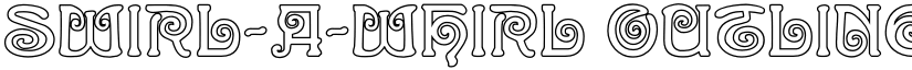 Swirl-a-Whirl Outline font