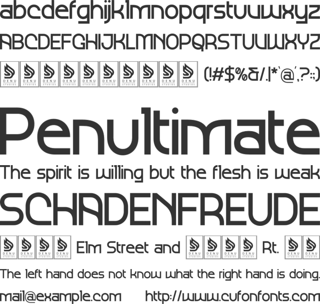 Neister font preview