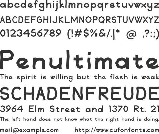 Mico font preview