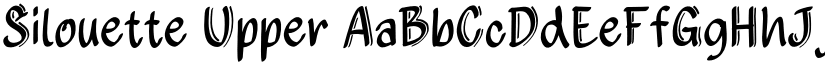 Silouette Upper font download