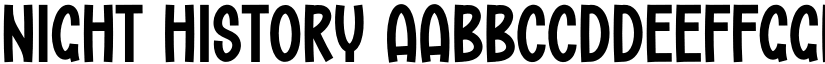 Night History font download
