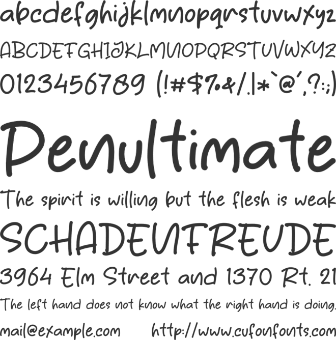 Segala Rindu font preview