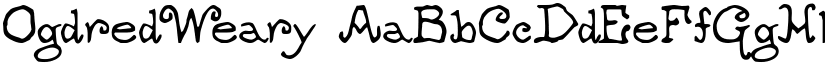 OgdredWeary font
