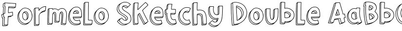 Formelo Sketchy Double font