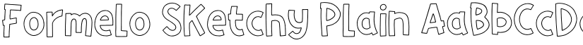 Formelo Sketchy Plain font