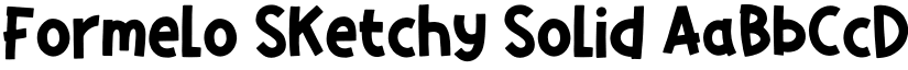 Formelo Sketchy Solid font
