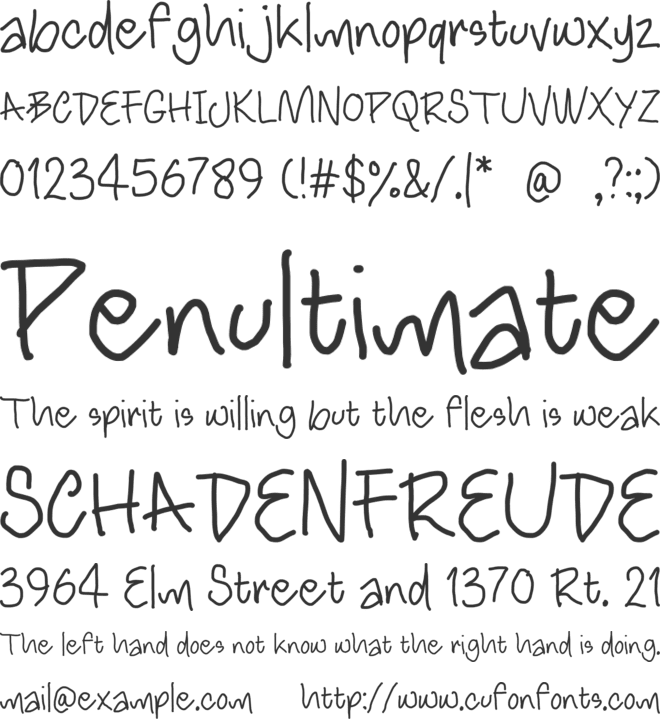 Movies Quick font preview