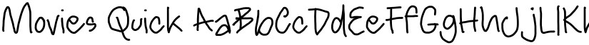 Movies Quick font download