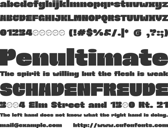 Vinetra Bold Font font preview