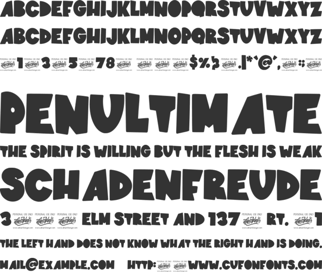 springloved font preview