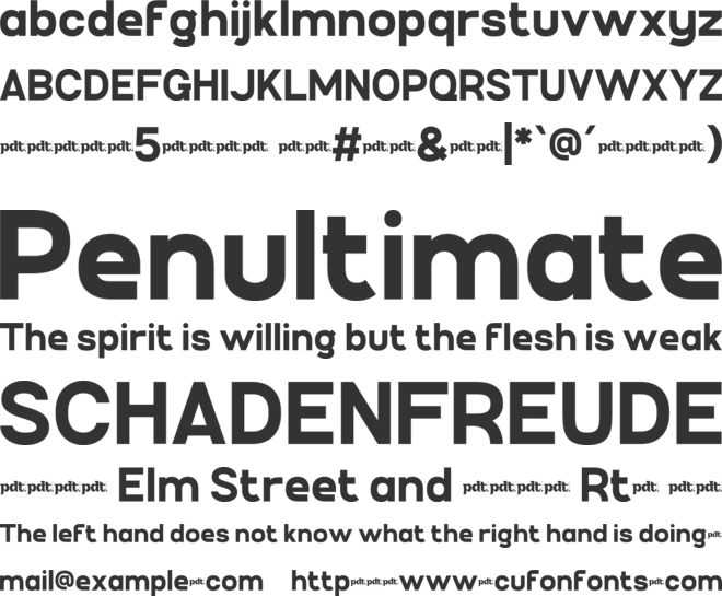 Bitcoa Trial font preview