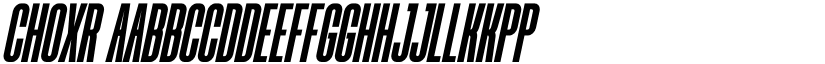 CHOXR font