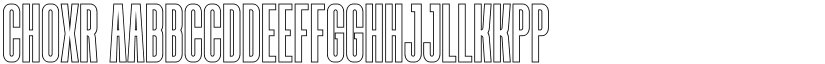CHOXR font