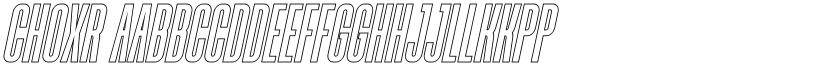 CHOXR font