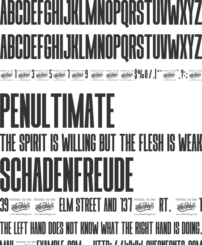 CHOXR font preview