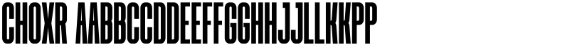 CHOXR font