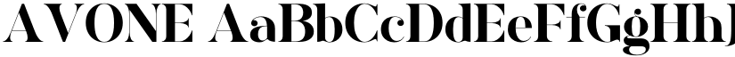 AVONE font download